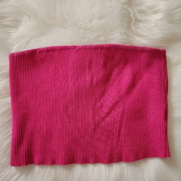 Naked Wardrobe Rasberry Snatched Bodysuit and Tube Top Lot L M - Picture 6 of 12